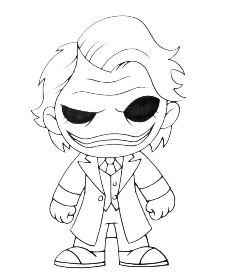 Desenhos de Coringa para colorir. Imprimir Joker DC Comics