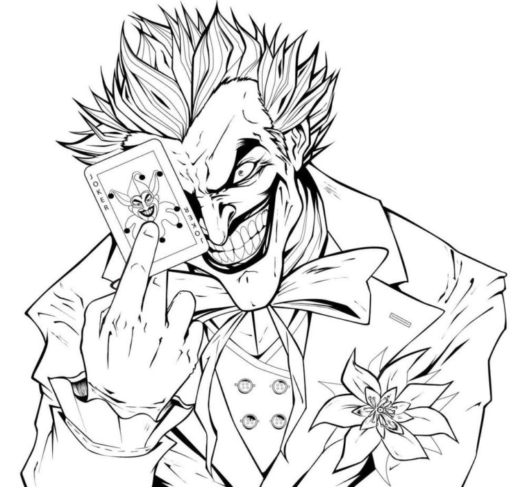 Dibujos de Joker para colorear. Imprime gratis | WONDER DAY — Dibujos