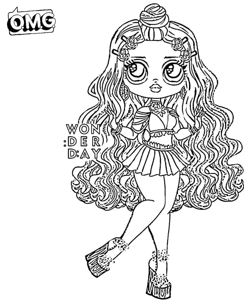 Download Coloring pages LOL OMG. Download or print for free