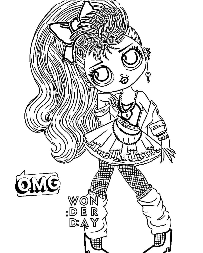 Desenhos para colorir LOL OMG Girl Lara - Desenhos para colorir grátis para  imprimir