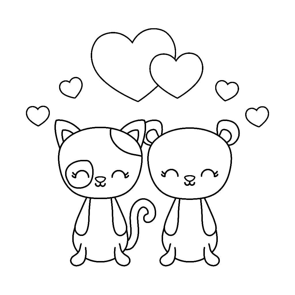 Desenhos de Amor para colorir. 100 Imagens bonitas Grátis