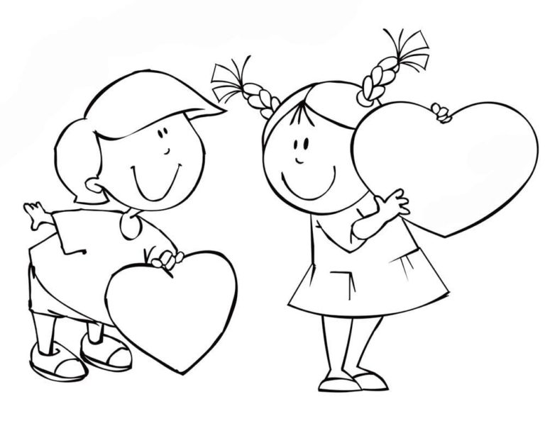 Desenhos de Amor para colorir. 100 Imagens bonitas Grátis