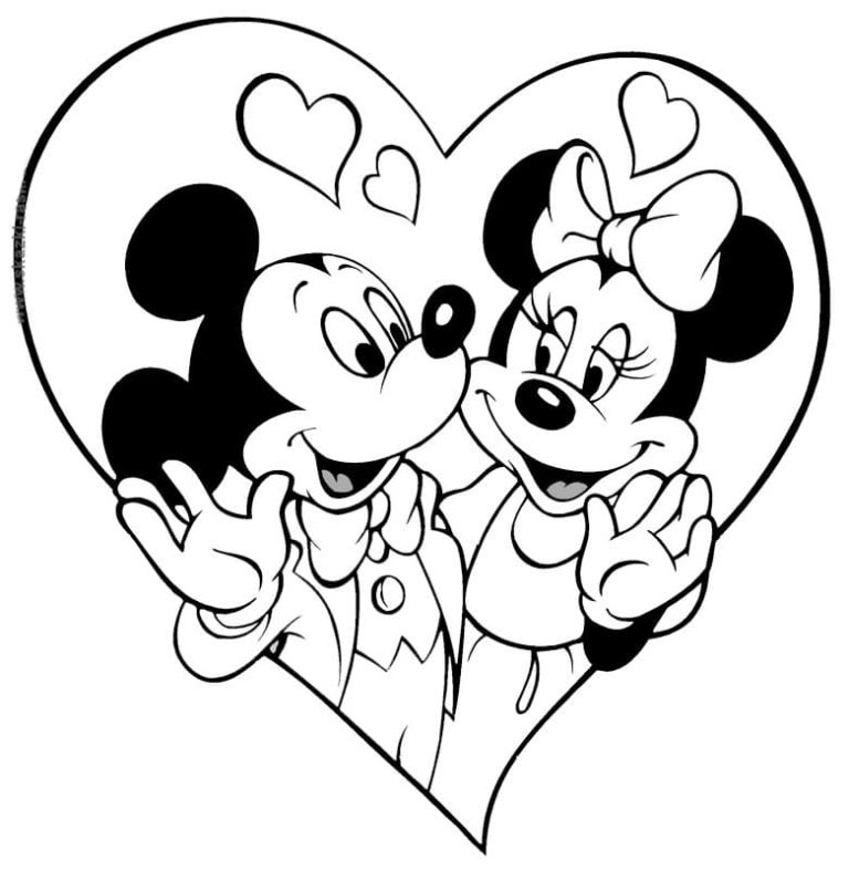 Desenhos de Amor para colorir. 100 Imagens bonitas Grátis