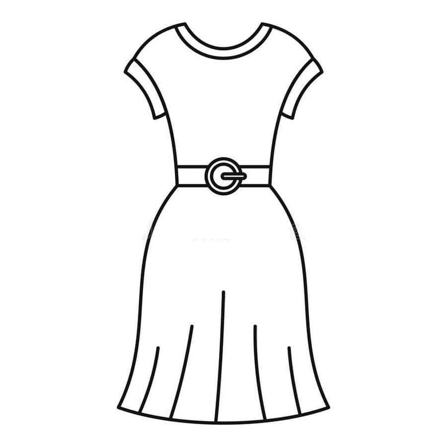 Dress Coloring Pages. Beautiful coloring pages for print