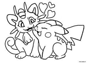 Pikachu Coloring Pages. Print for free in A4 format