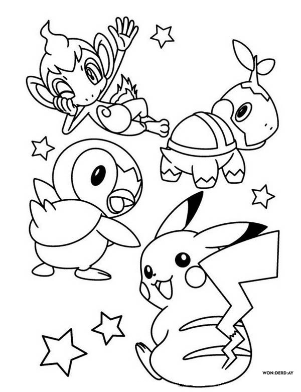 Coloriage Pikachu. Imprimez gratuitement au format A4