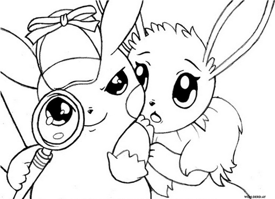 Disegni di Pikachu da Colorare. Stampa gratuitamente A4