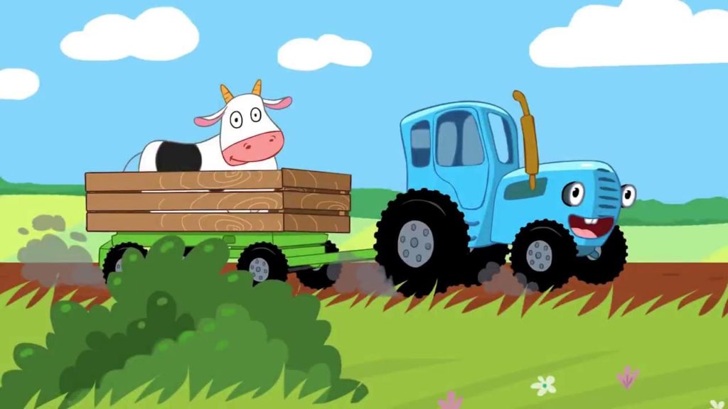 Раскраски Синий Трактор из мультфильма для малышей
