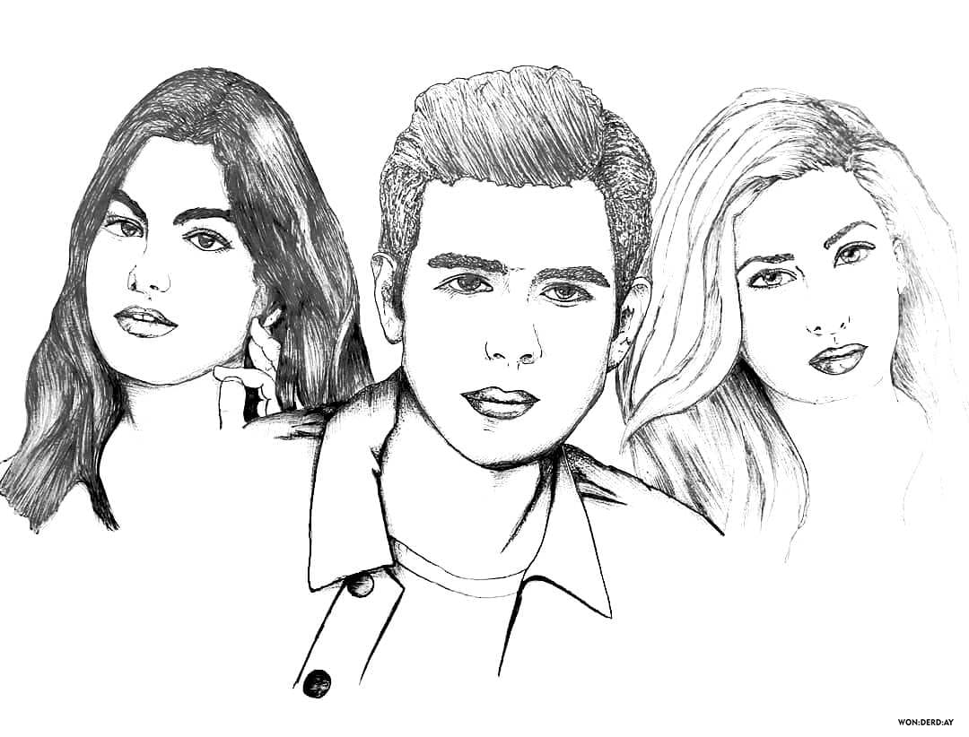 Desenho para colorir de riverdale