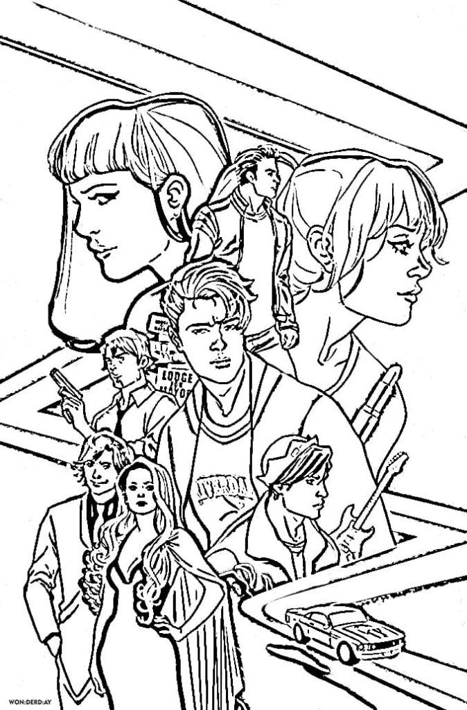 Riverdale coloring pages