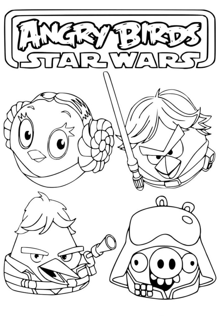 110 Dibujos para colorear de Star Wars para imprimir gratis