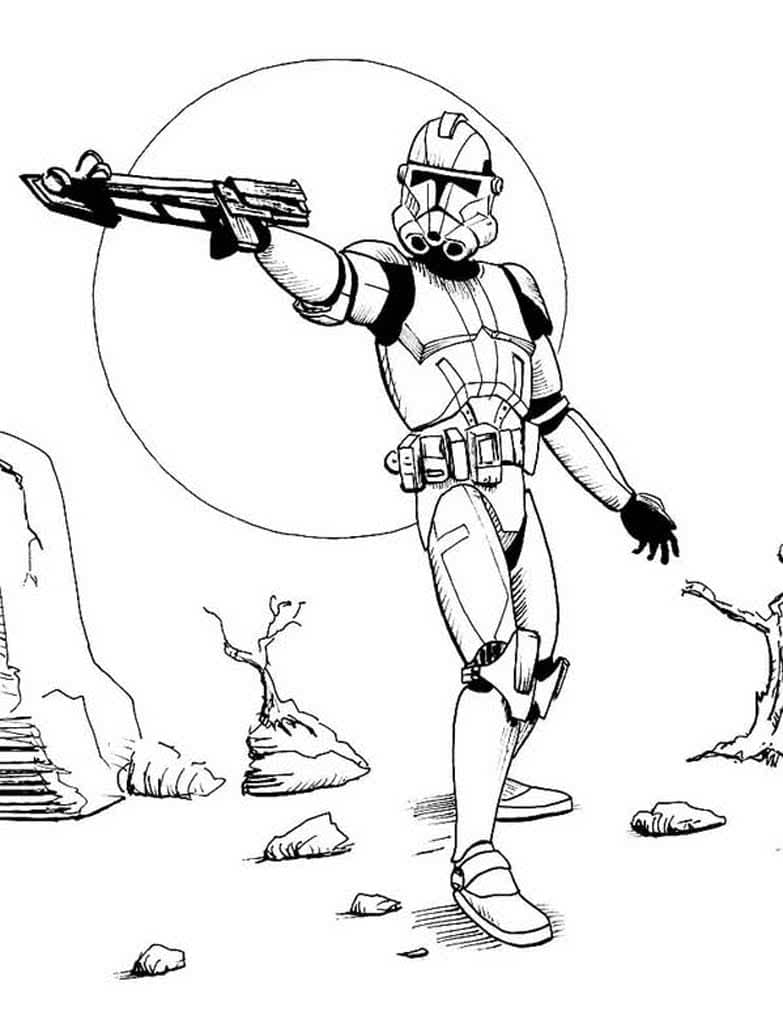 Ausmalbilder Star Wars. 110 Ausmalbilder zum kostenlosen Drucken