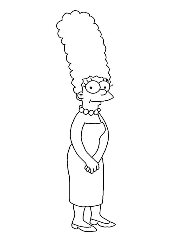 Dibujos Los Simpsons para Colorear. 100 Imágenes gratis para imprimir