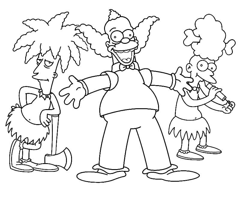 Desenhos de Os Simpsons para colorir. Imprimir gratuitamente