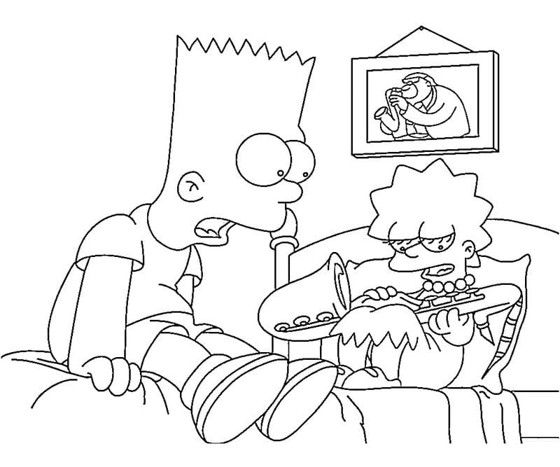 Dibujos Los Simpsons para Colorear. 100 Imágenes gratis para imprimir
