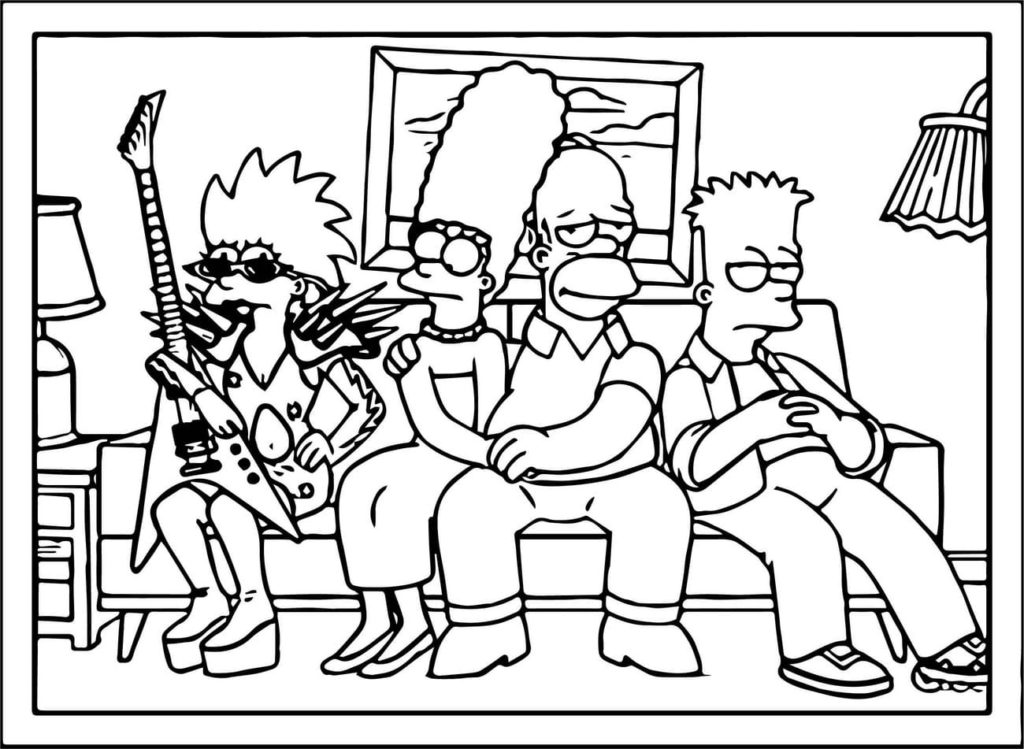 Coloriage Les Simpsons. 100 Coloriages pour une impression gratuite