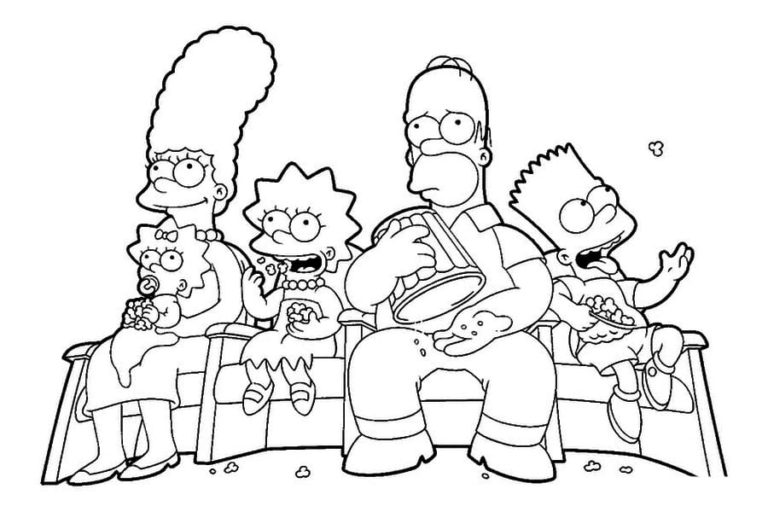 The Simpsons Coloring Pages 100 Free Images For Printing the-simpsons-coloring-pages-100-free-images-for-printing