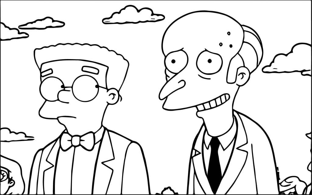 100 Ausmalbilder von Simpsons. Kostenlos drucken