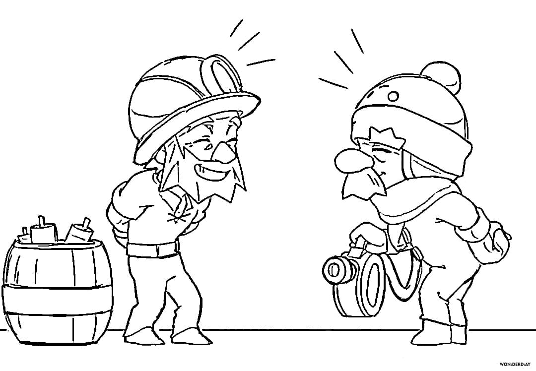 Gale Brawl Stars Coloring Pages Print For Free A4 Wonder Day Coloring Pages For Children And Adults - desenho do dynamike brawl stars