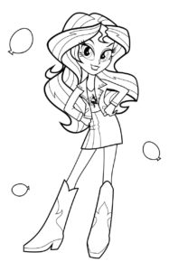 Coloring pages Equestria Girls. 100 Coloring Pages for Printing