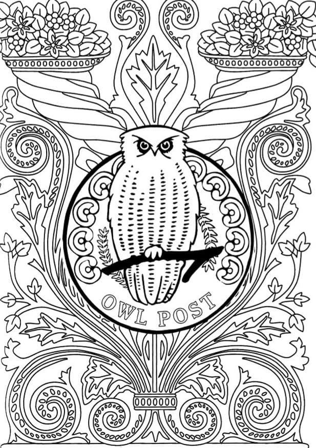 harry potter characters coloring pages