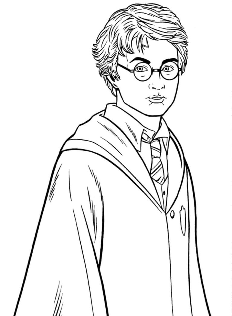 Coloring pages Harry Potter (150 pieces). Print A4 | WONDER DAY ...