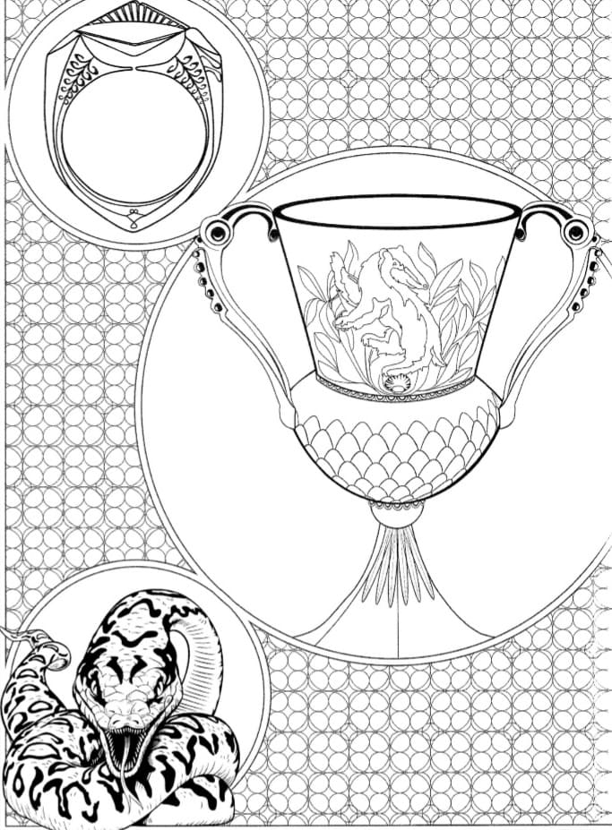 Coloring pages Harry Potter (150 pieces). Print A4