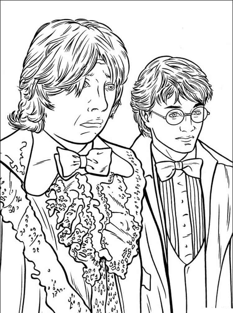 150 Desenhos de Harry Potter para colorir. Imprimir A4