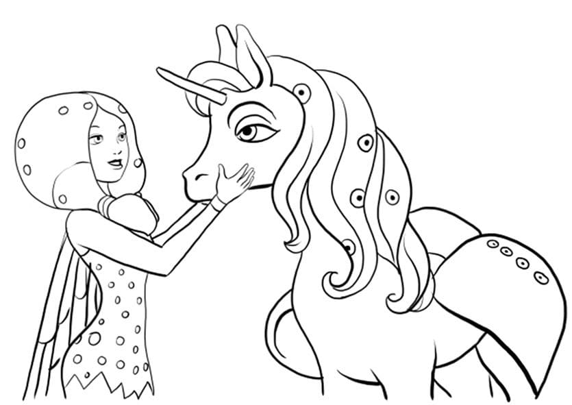 Coloring pages Mia and Me. Download and Print for Free