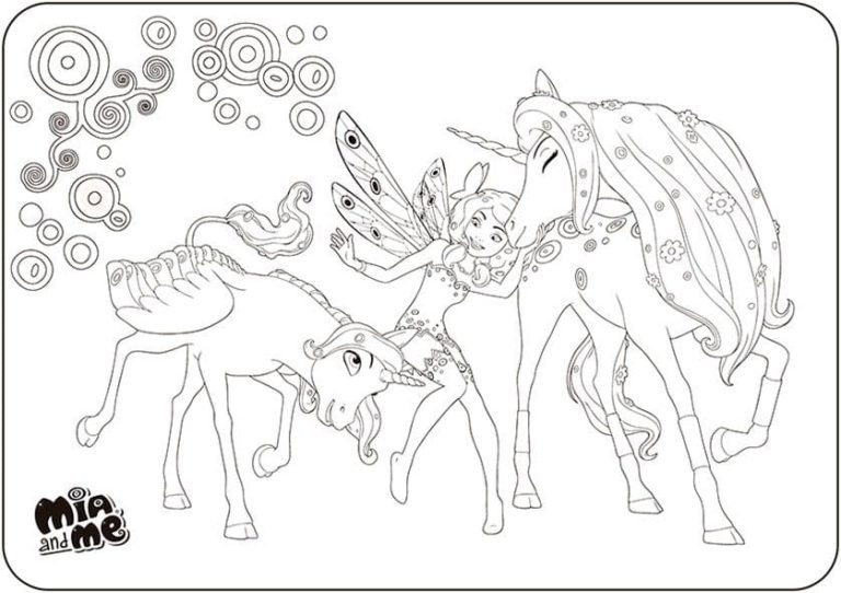 Dibujos para colorear Mia and Me. Imprime gratis para niños