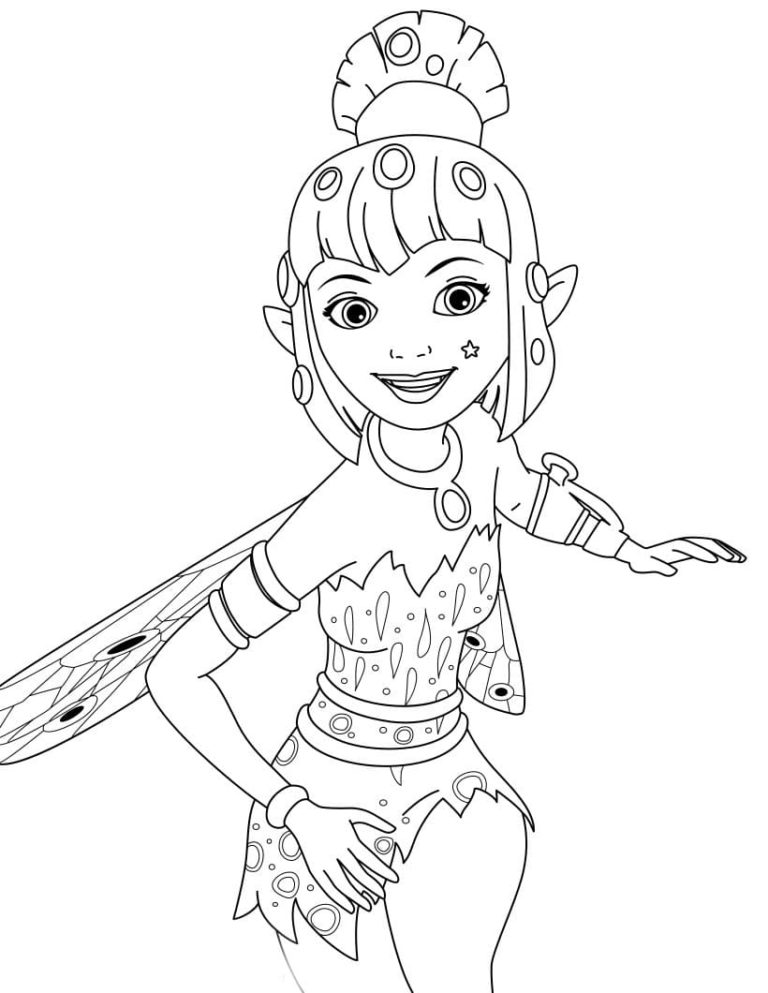 Coloring pages Mia and Me. Download and Print for Free