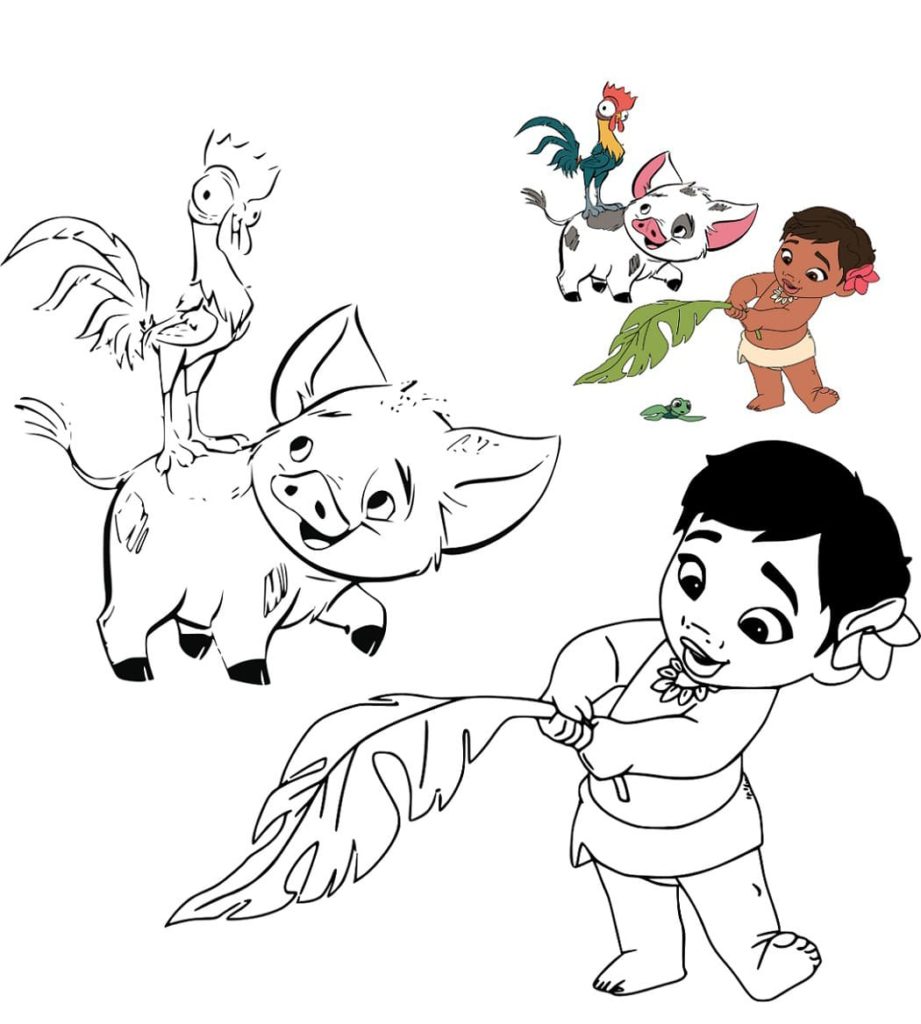 Moana Coloring Pages. Download and Print for Free