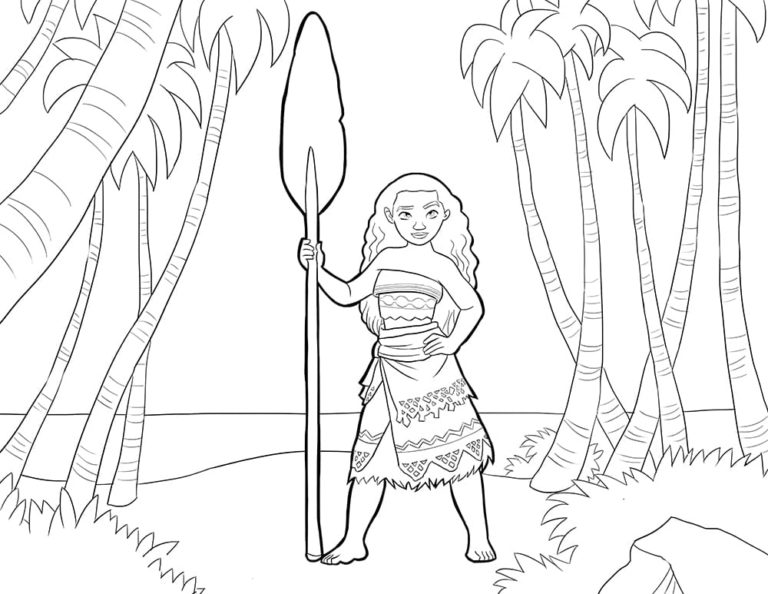 Coloriage Vaiana. Télécharger et Imprimer gratuitement