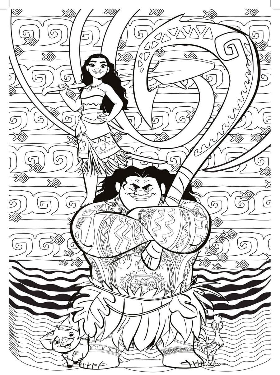 Moana Coloring Pages Download And Print For Free