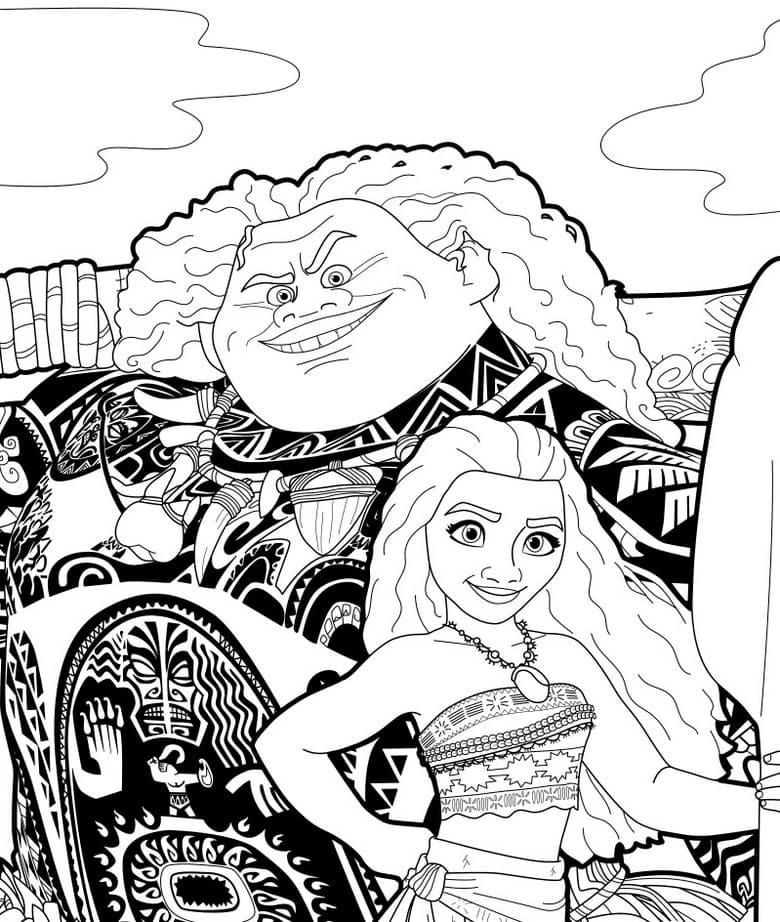 Moana Coloring Pages. Download and Print for Free