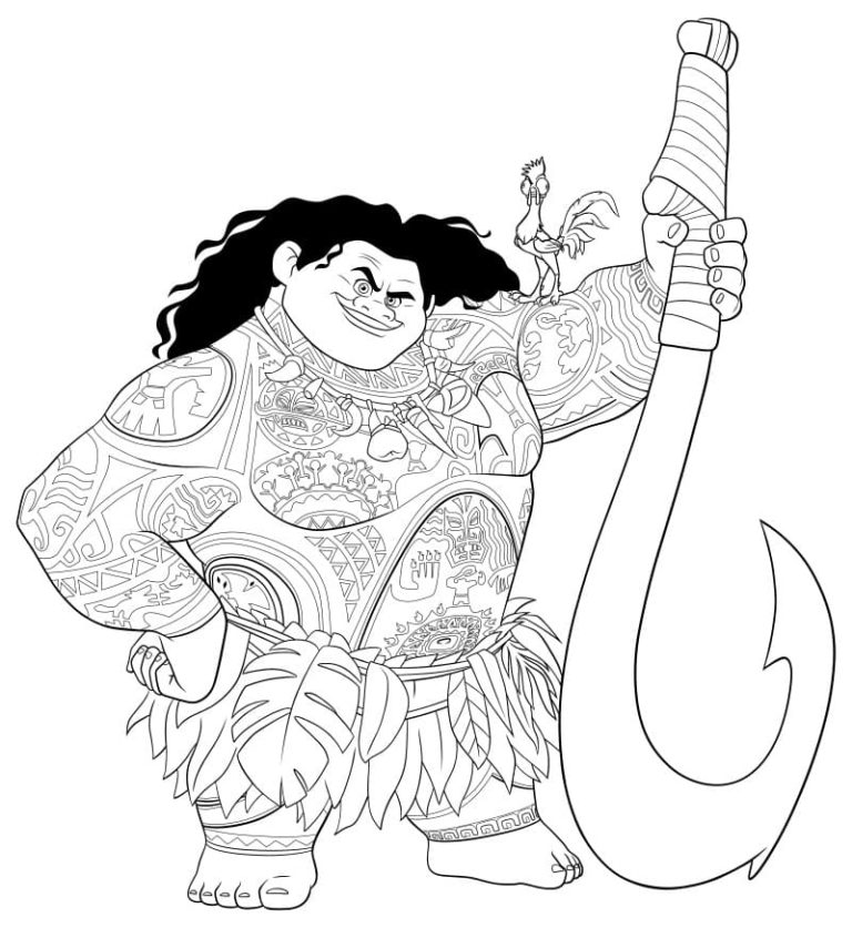 Coloriage Vaiana. Télécharger et Imprimer gratuitement