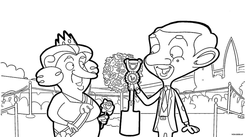 Mr Bean Coloring Pages. Print For Free (50 pieces)