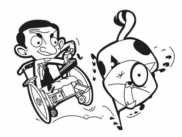 Mr Bean Coloring Pages. Print For Free (50 pieces)