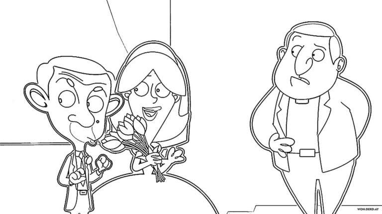 Mr Bean Coloring Pages. Print For Free (50 pieces)