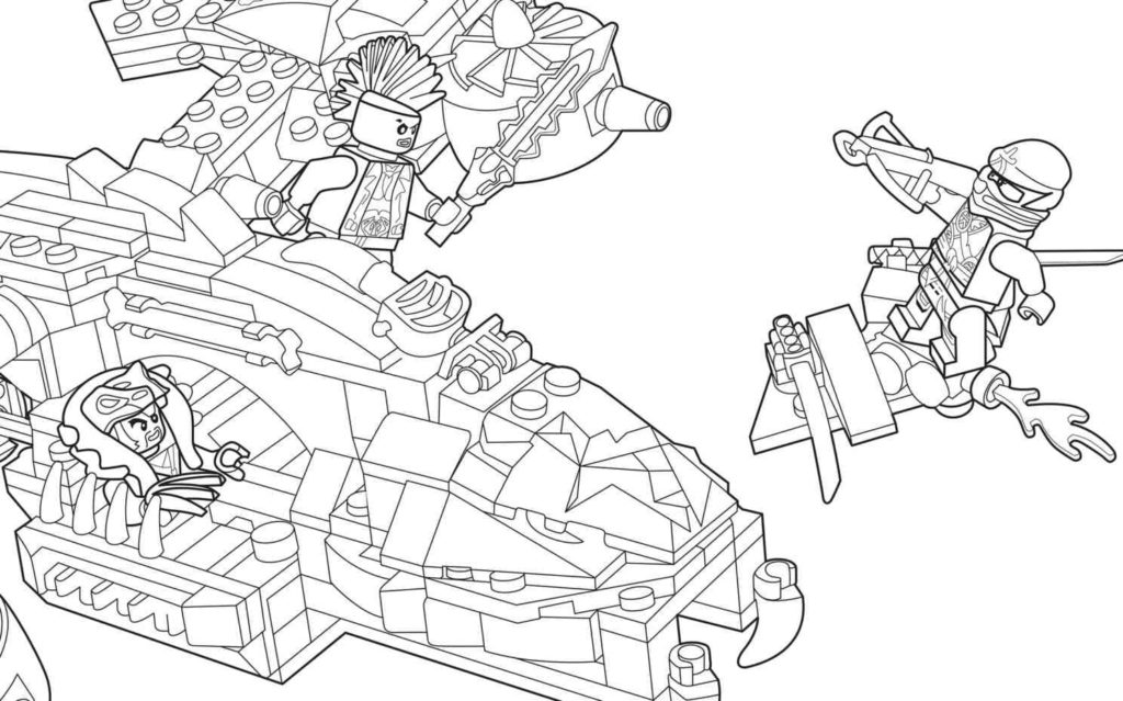 Desenhos de Lego Ninjago para colorir. Imprima gratuitamente