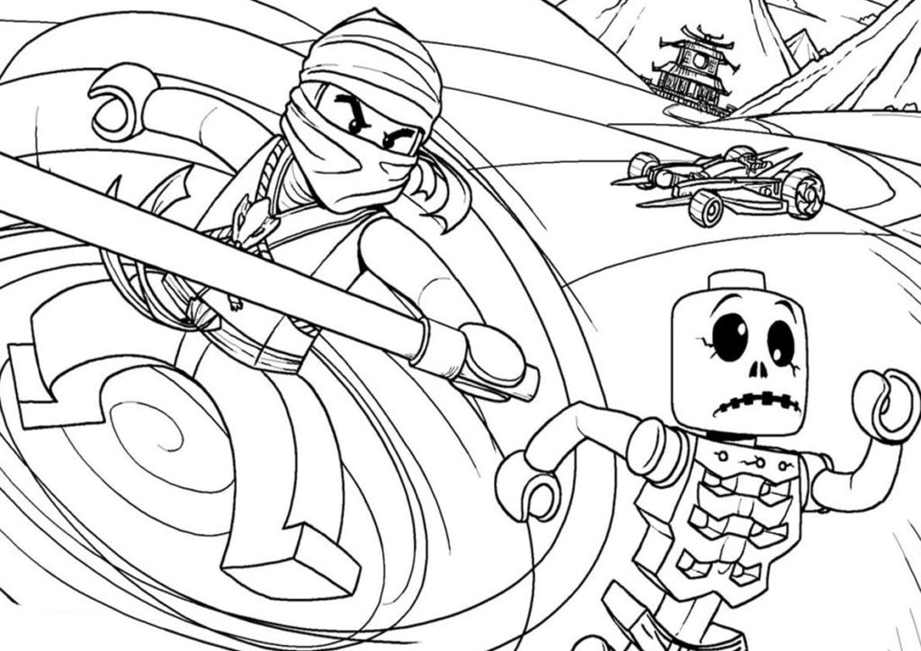 Coloriages Lego Ninjago (100 Pièces). Imprimer gratuitement A4