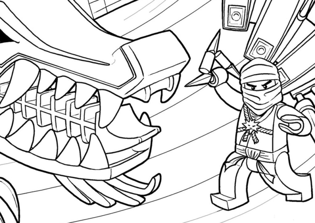 Coloriages Lego Ninjago (100 Pièces). Imprimer gratuitement A4