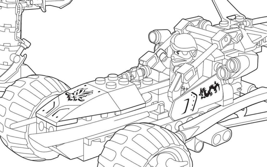 ninjago dragon coloring page