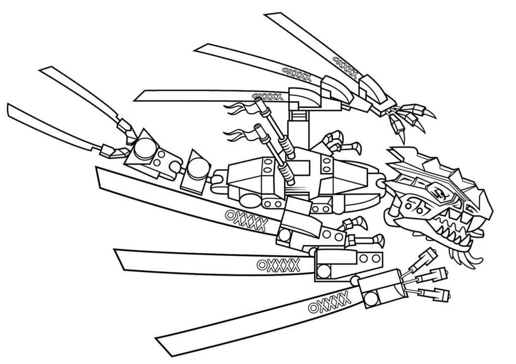 Disegni di Lego Ninjago da colorare (100 Pezzi). Stampa gratis A4