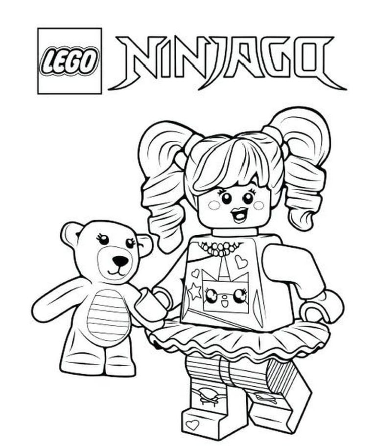 LEGO Ninjago Coloring Pages (100 Pieces). Print for Free A4