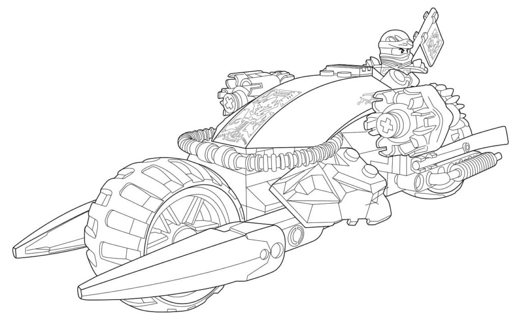 LEGO Ninjago Coloring Pages (100 Pieces). Print for Free A4