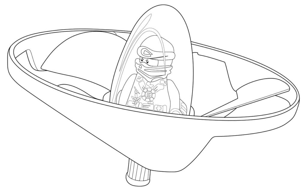 LEGO Ninjago Coloring Pages (100 Pieces). Print for Free A4