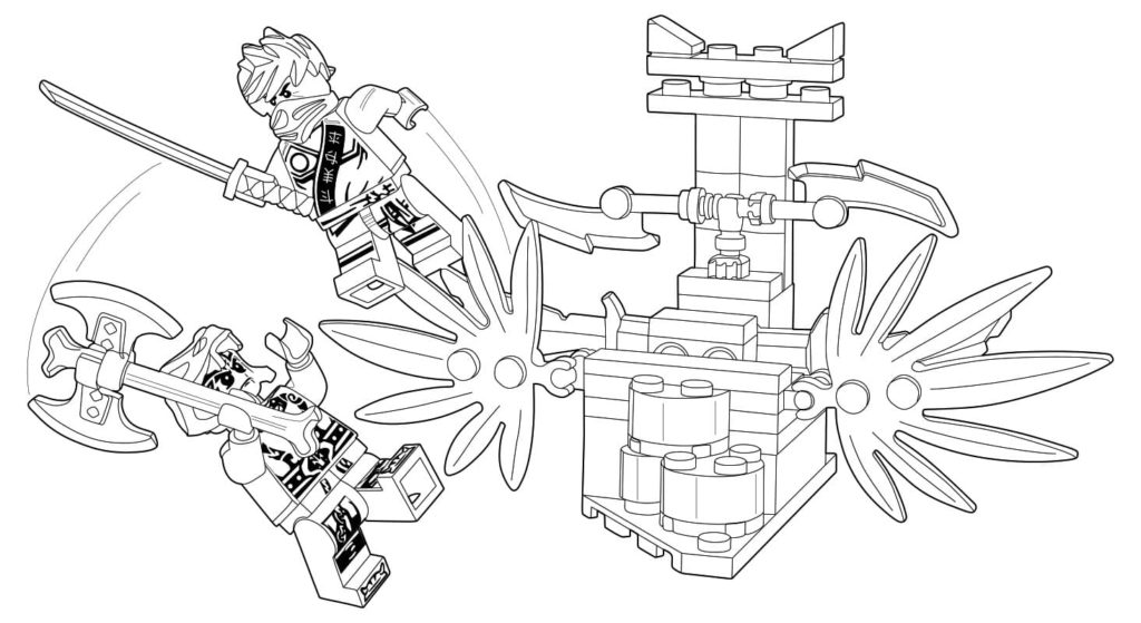 Disegni di Lego Ninjago da colorare (100 Pezzi). Stampa gratis A4