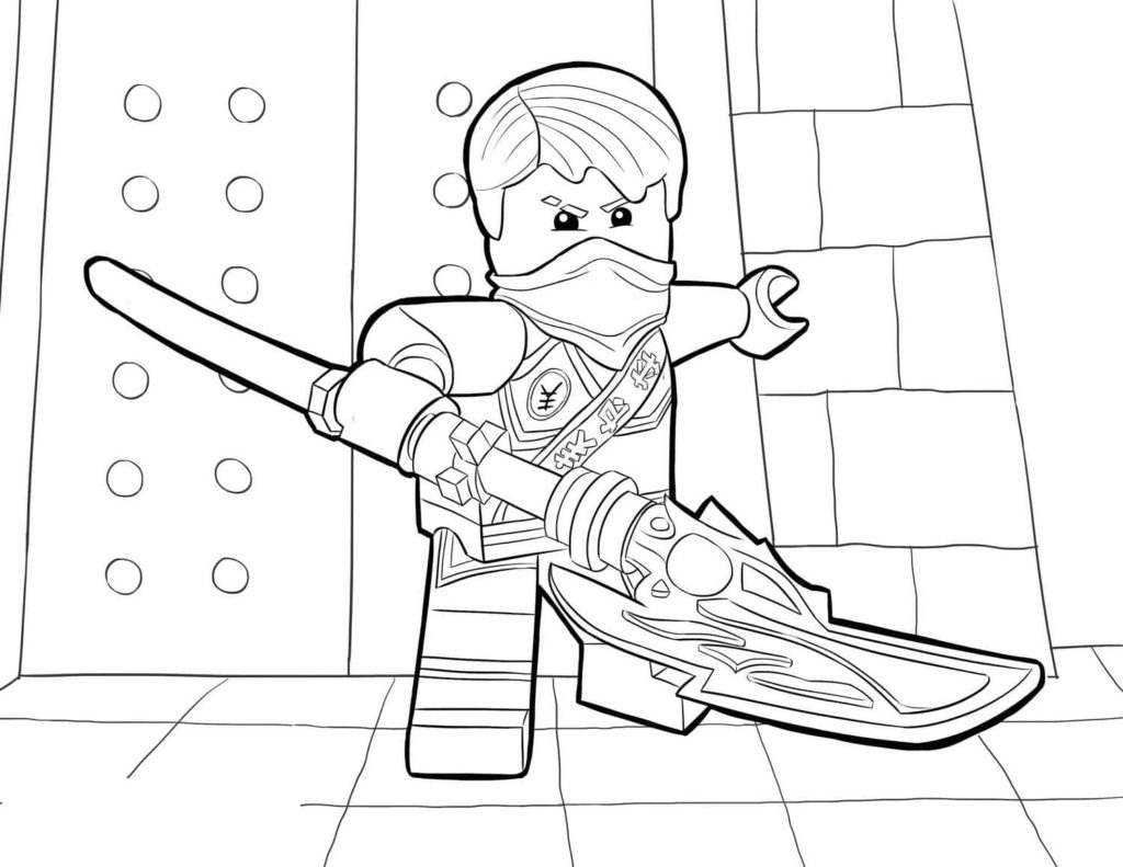 Coloriages Lego Ninjago (100 Pièces). Imprimer gratuitement A4