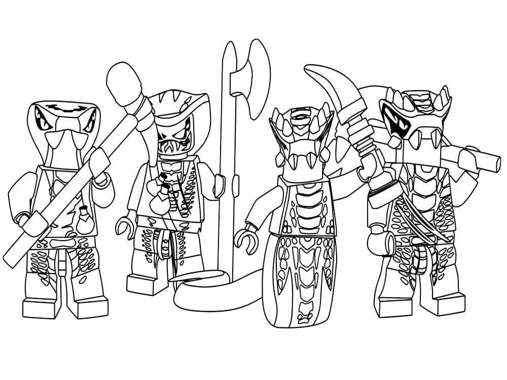 ninjago pythor coloring pages